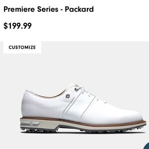 FootJoy Golf Shoes, Premiere Series - Packard, White, Size 9. Style: 53908